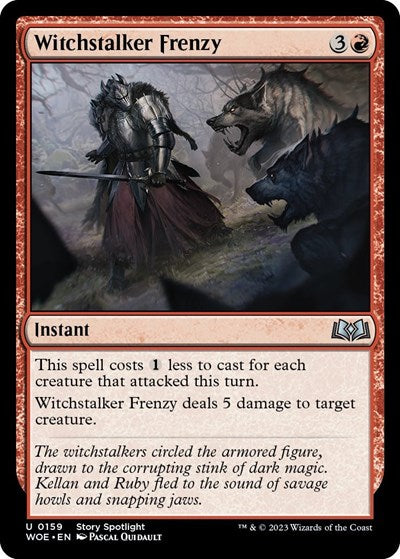 Witchstalker Frenzy (Wilds of Eldraine) Light Play