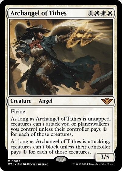Archangel of Tithes (Outlaws of Thunder Junction) Near Mint Foil