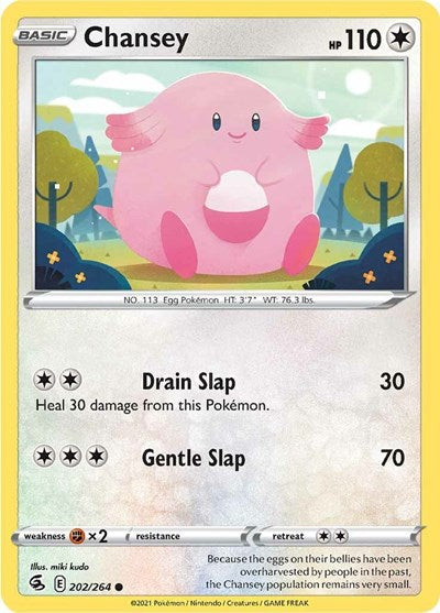 Chansey (SWSH08: Fusion Strike) Near Mint Reverse Holofoil