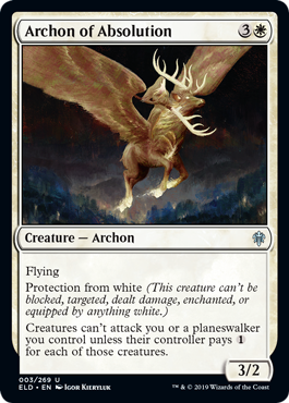 Archon of Absolution (Throne of Eldraine) Light Play