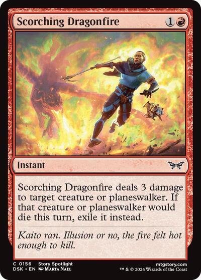 Scorching Dragonfire (Duskmourn: House of Horror) Near Mint Foil