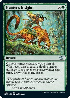 Hunter's Insight (Commander: Kamigawa: Neon Dynasty) Light Play