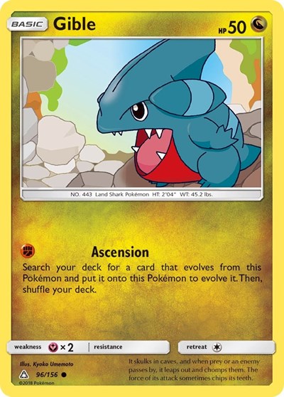 Gible (96) (SM - Ultra Prism) Near Mint