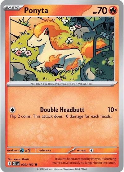 Ponyta (SV10: Destined Rivals) Near Mint Reverse Holofoil