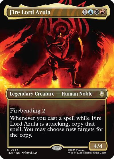 Fire Lord Azula (0334) (Borderless) (Avatar: The Last Airbender) Near Mint