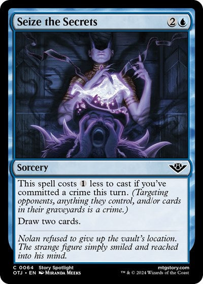Seize the Secrets (Outlaws of Thunder Junction) Light Play Foil