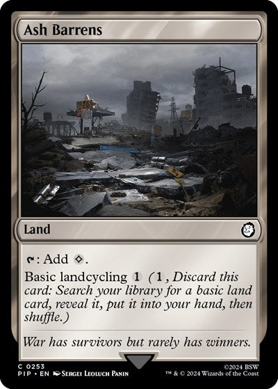 Ash Barrens (Universes Beyond: Fallout) Light Play Foil