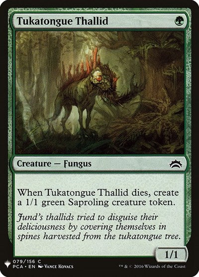 Tukatongue Thallid (Mystery Booster) Light Play
