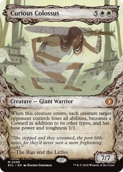 Curious Colossus (Showcase) (Lorwyn Eclipsed) Near Mint Foil