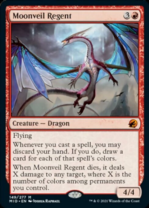 Moonveil Regent (Innistrad: Midnight Hunt) Light Play Foil