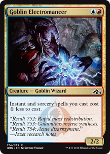 Goblin Electromancer (Guilds of Ravnica) Light Play