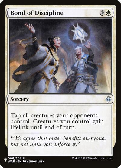 Bond of Discipline (The List) Near Mint