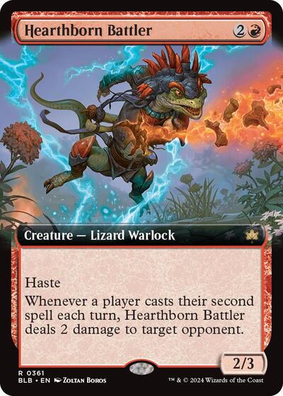 Hearthborn Battler (Extended Art) (Bloomburrow) Light Play