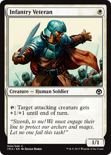 Infantry Veteran (Iconic Masters) Light Play Foil