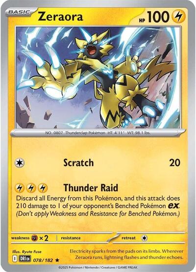 Zeraora (SV10: Destined Rivals) Near Mint Holofoil