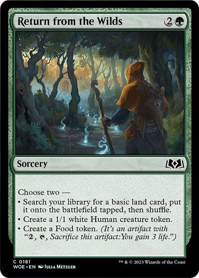 Return from the Wilds (Wilds of Eldraine) Near Mint Foil