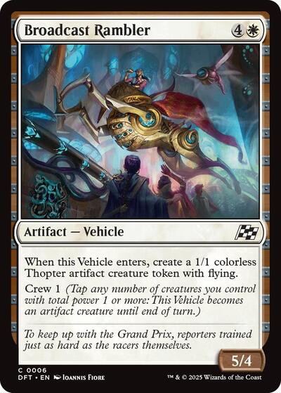 Broadcast Rambler (Aetherdrift) Near Mint Foil
