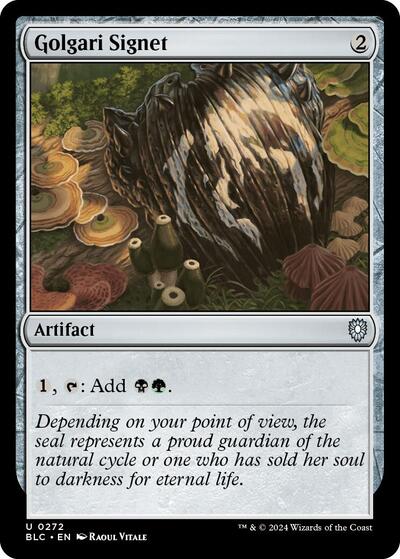 Golgari Signet (Commander: Bloomburrow) Light Play