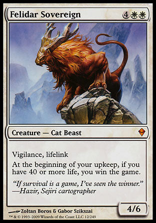 Felidar Sovereign (Zendikar) Light Play