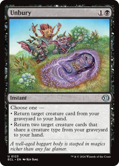 Unbury (Lorwyn Eclipsed) Near Mint Foil