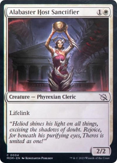 Alabaster Host Sanctifier (March of the Machine) Light Play Foil