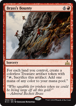 Brass's Bounty (Rivals of Ixalan) Light Play