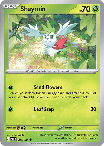 Shaymin (ME03: Perfect Order) Near Mint Reverse Holofoil