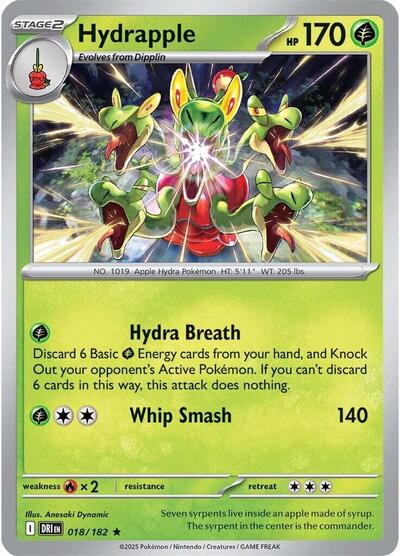 Hydrapple - 018 (SV10: Destined Rivals) Near Mint Reverse Holofoil