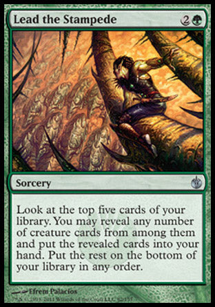 Lead the Stampede (Mirrodin Besieged) Light Play