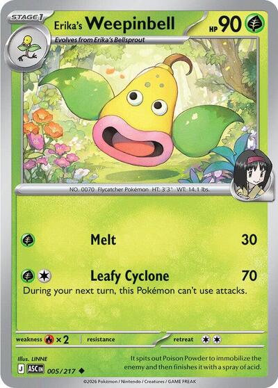 Erika's Weepinbell (ME: Ascended Heroes) Near Mint