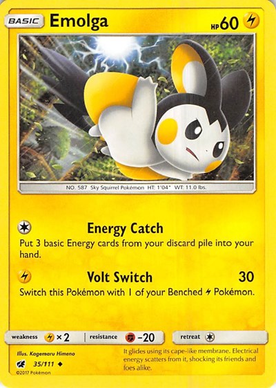 Emolga (SM - Crimson Invasion) Near Mint