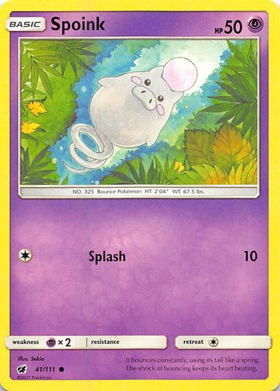 Spoink (SM - Crimson Invasion) Near Mint Reverse Holofoil