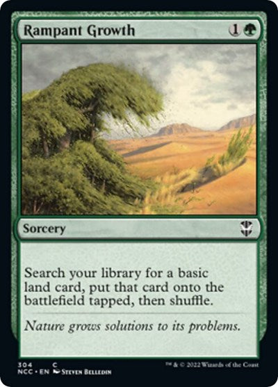 Rampant Growth (Commander: Streets of New Capenna) Light Play