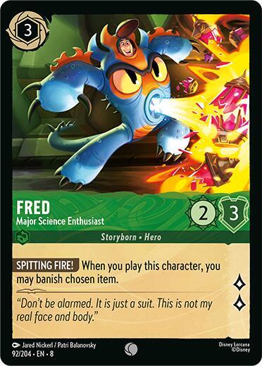 Fred - Major Science Enthusiast (Reign of Jafar) Near Mint Cold Foil