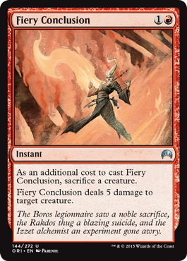 Fiery Conclusion (Magic Origins) Light Play Foil