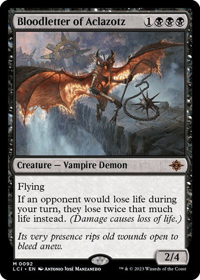 Bloodletter of Aclazotz (The Lost Caverns of Ixalan) Light Play Foil