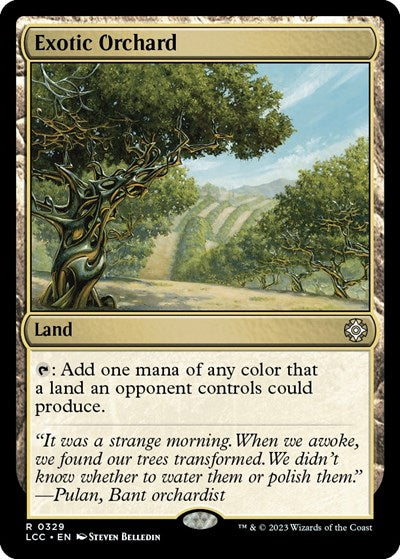 Exotic Orchard (Commander: The Lost Caverns of Ixalan) Light Play