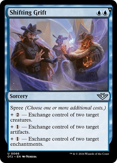 Shifting Grift (Outlaws of Thunder Junction) Light Play Foil