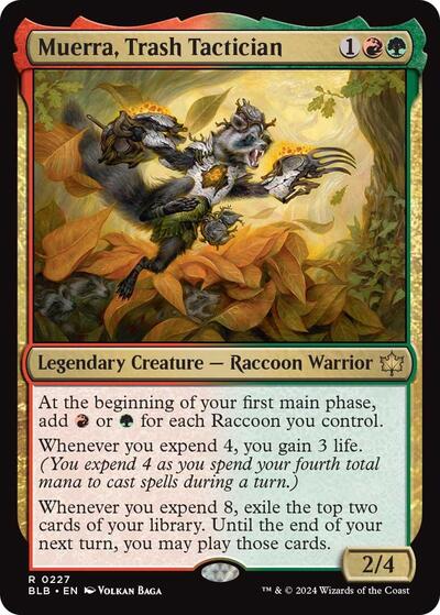 Muerra, Trash Tactician (Bloomburrow) Light Play Foil