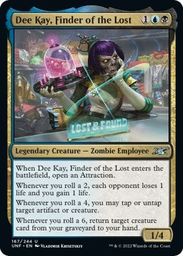 Dee Kay, Finder of the Lost (Unfinity) Light Play Foil