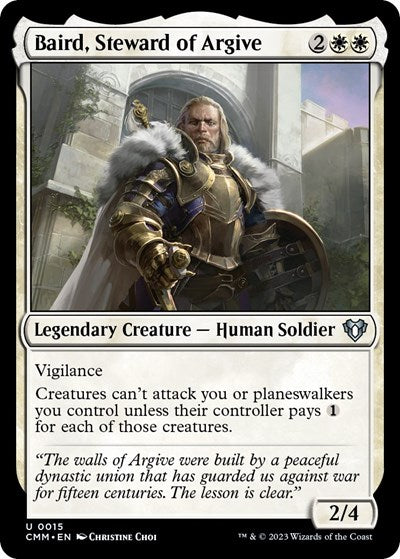 Baird, Steward of Argive (Commander Masters) Light Play