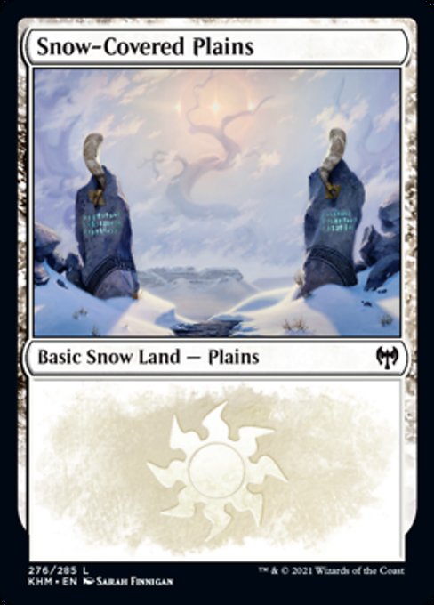 Snow-Covered Plains (276) (Kaldheim) Light Play Foil