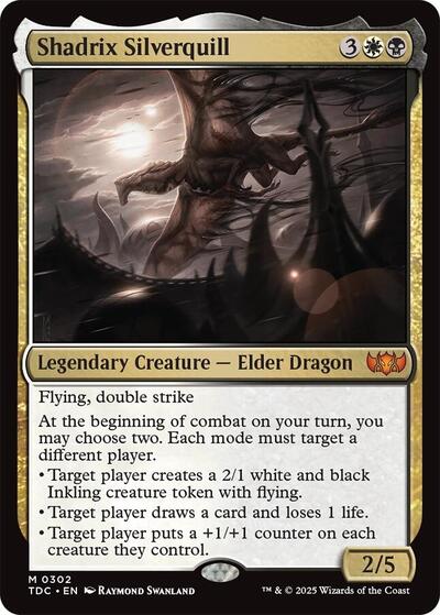 Shadrix Silverquill (Commander: Tarkir: Dragonstorm) Near Mint