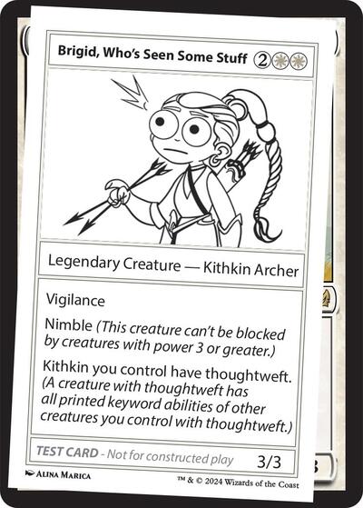 Brigid, Who's Seen Some Stuff (Mystery Booster 2 Playtest Cards) Near Mint