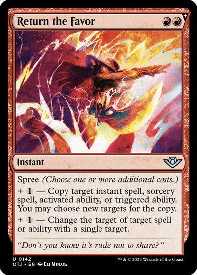 Return the Favor (Outlaws of Thunder Junction) Light Play