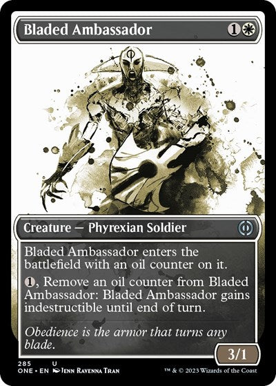 Bladed Ambassador (Showcase) (Phyrexia: All Will Be One) Light Play Foil