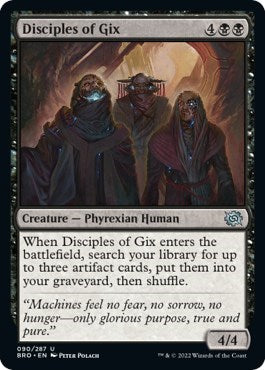 Disciples of Gix (The Brothers' War) Near Mint Foil