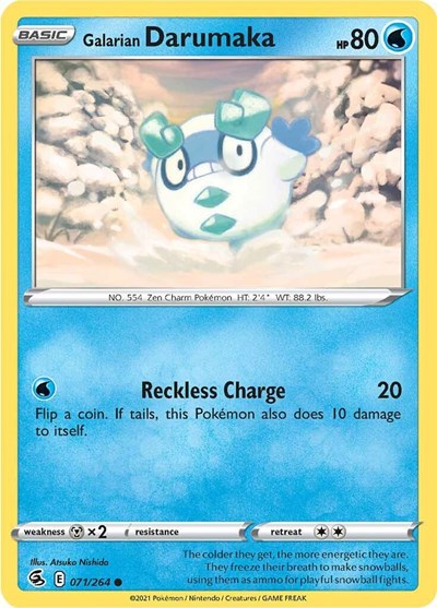 Galarian Darumaka (SWSH08: Fusion Strike) Near Mint