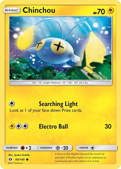 Chinchou (SM Base Set) Near Mint