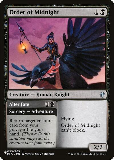 Order of Midnight (The List) Near Mint